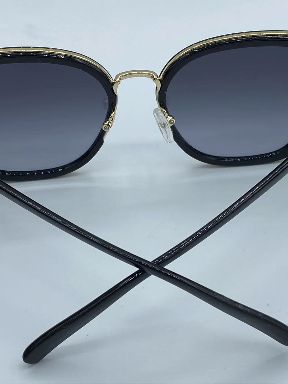 Kurt Geiger London Square Butterfly Sunglasses (Model KGL9037/S) Black/Gold 8079